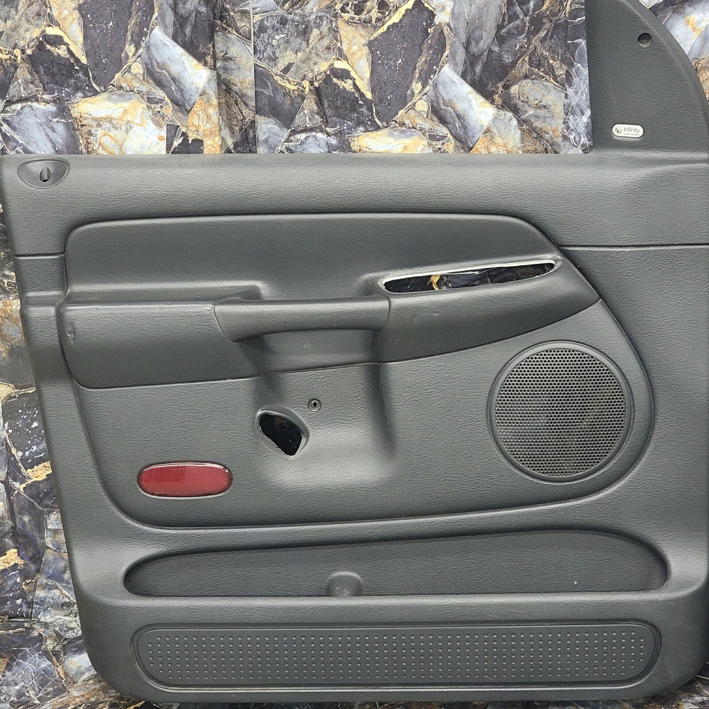🔥02-05 Dodge RAM Interior Door Panel Front LEFT Driver Side BLACK auto D11