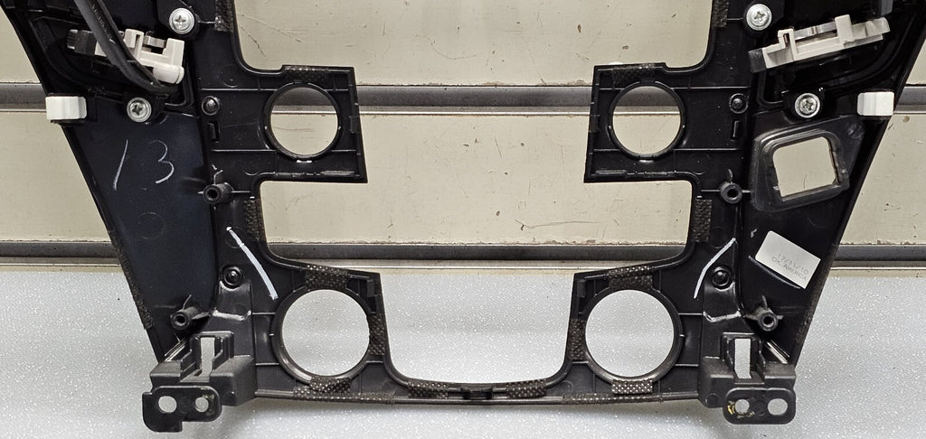 11-14 Hyundai Sonata Center Dash Radio Surround Bezel Trim Panel Climate Silver