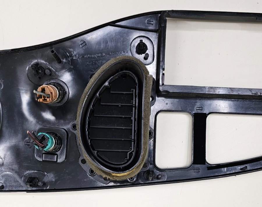 🔥97-03 Ford E-150 Econoline Dash Instrument Cluster Bezel Climate Radio Black