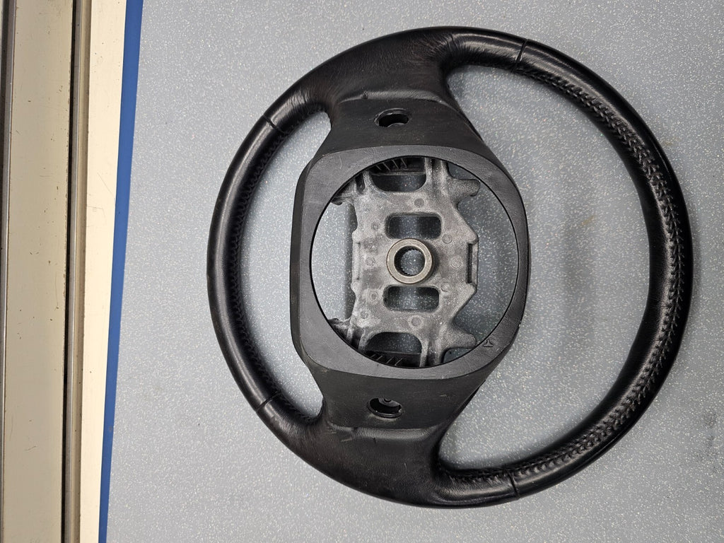 🔥1997-2003 Ford F-150 F-250 EXPEDITION Leather Steering Wheel Cruise Black OEM