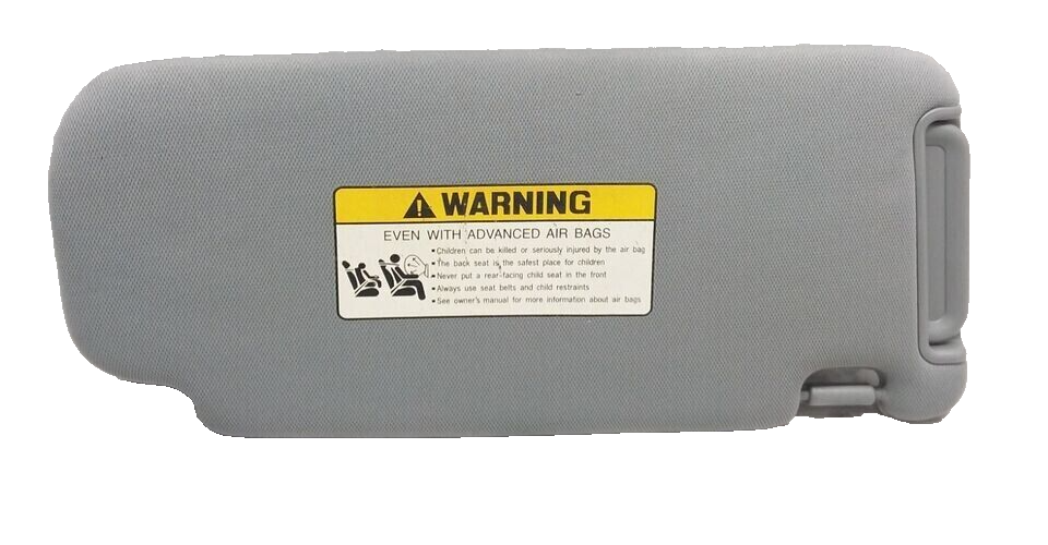 07-10 Hyundai Elantra Front Left Driver LH Sun Visor With Mirror Cloth Gray OEM