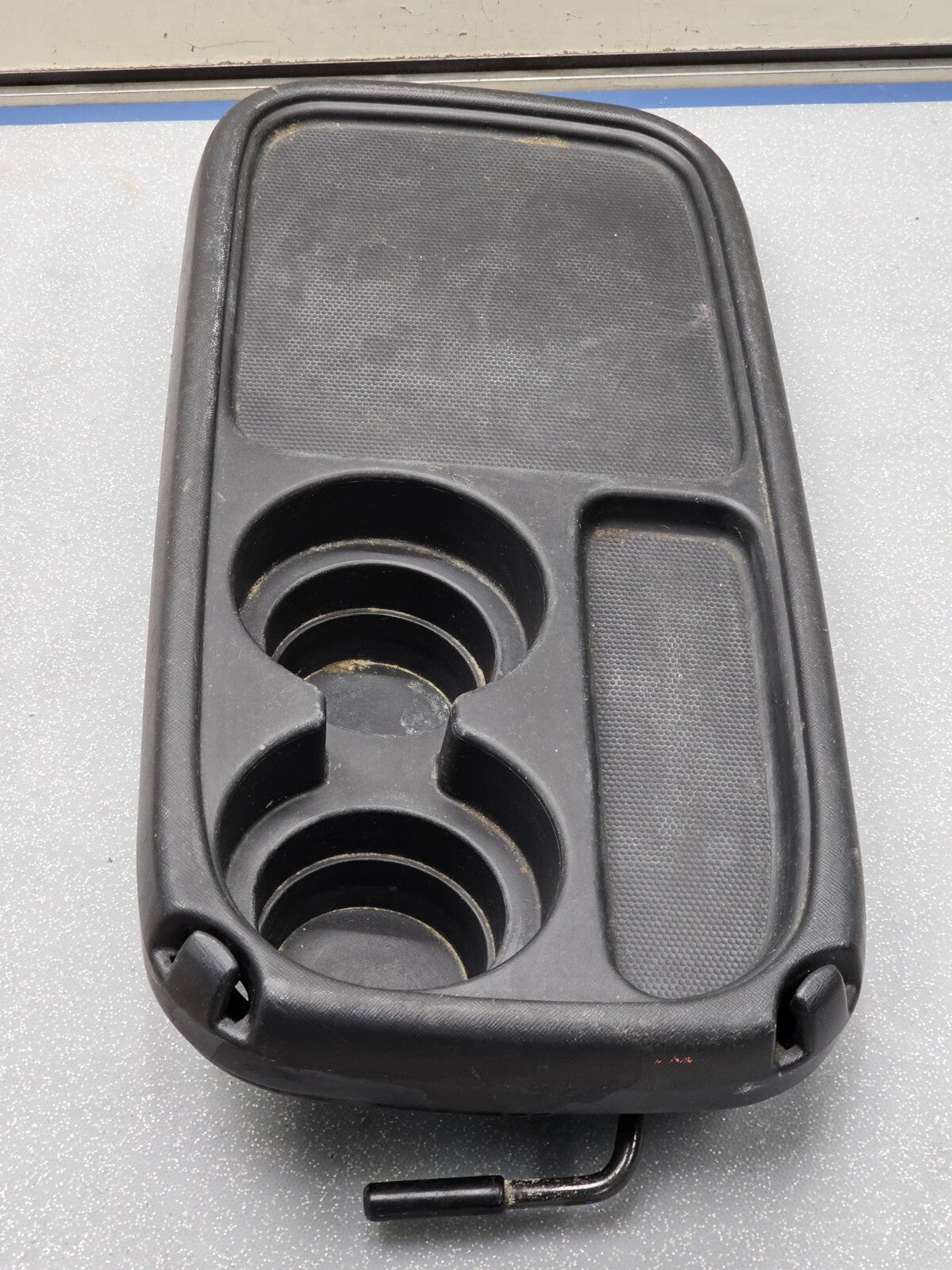 🔥02-06 CRV Center Table Console Folding Tray Cup Drink Holder Assembly Black