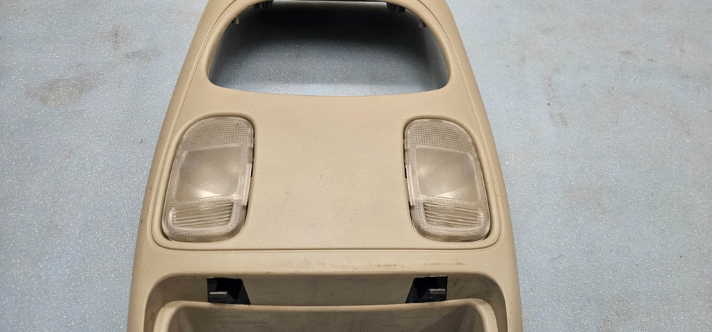 🔥02-05 Dodge RAM Overhead Console DOME Light Roof Storage Compartment TAN