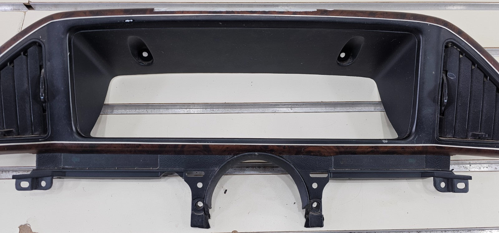 🔥87-91 Ford F150 F250 BRONCO Dash Instrument CLUSTER Bezel Speedometer Wood