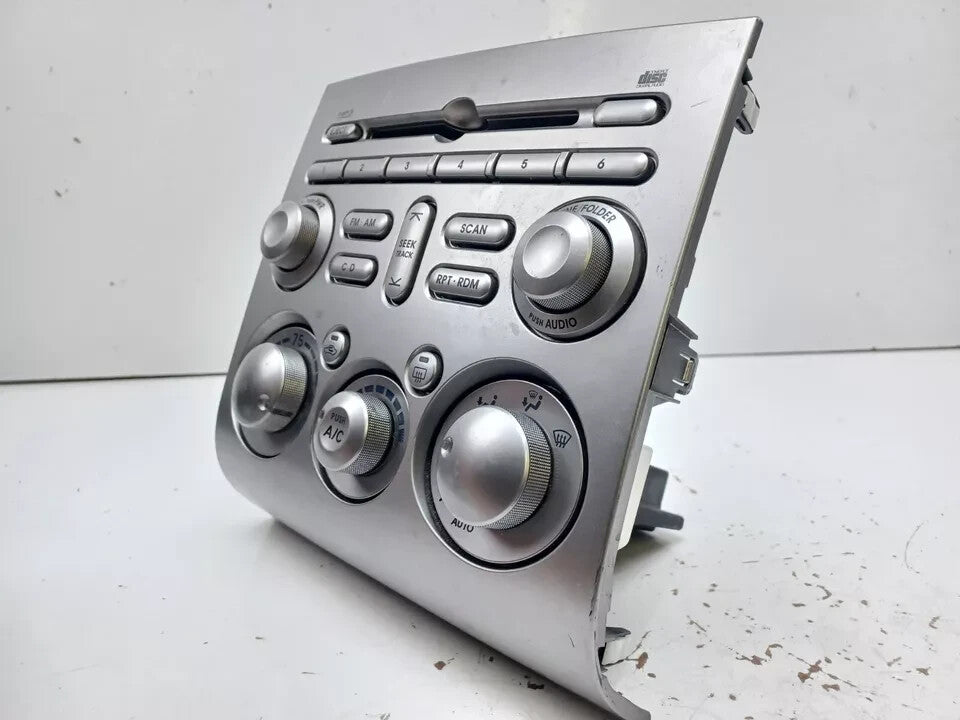 🔥08-12 Galant Dash AM FM Radio Stereo Climate Control Panel Faceplate SILVER