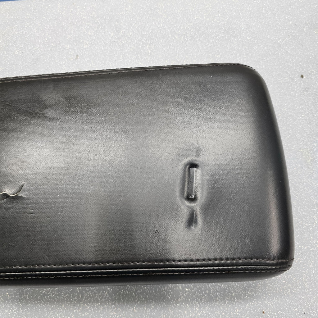 🔥08-10 Dodge Charger Center Console Arm Rest Lid Leather Assembly Cover BLACK