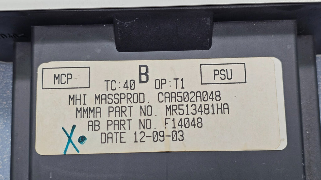 04-05 Mitsubishi Endeavor Dash AC Heater Climate Temperature Control Conditioner