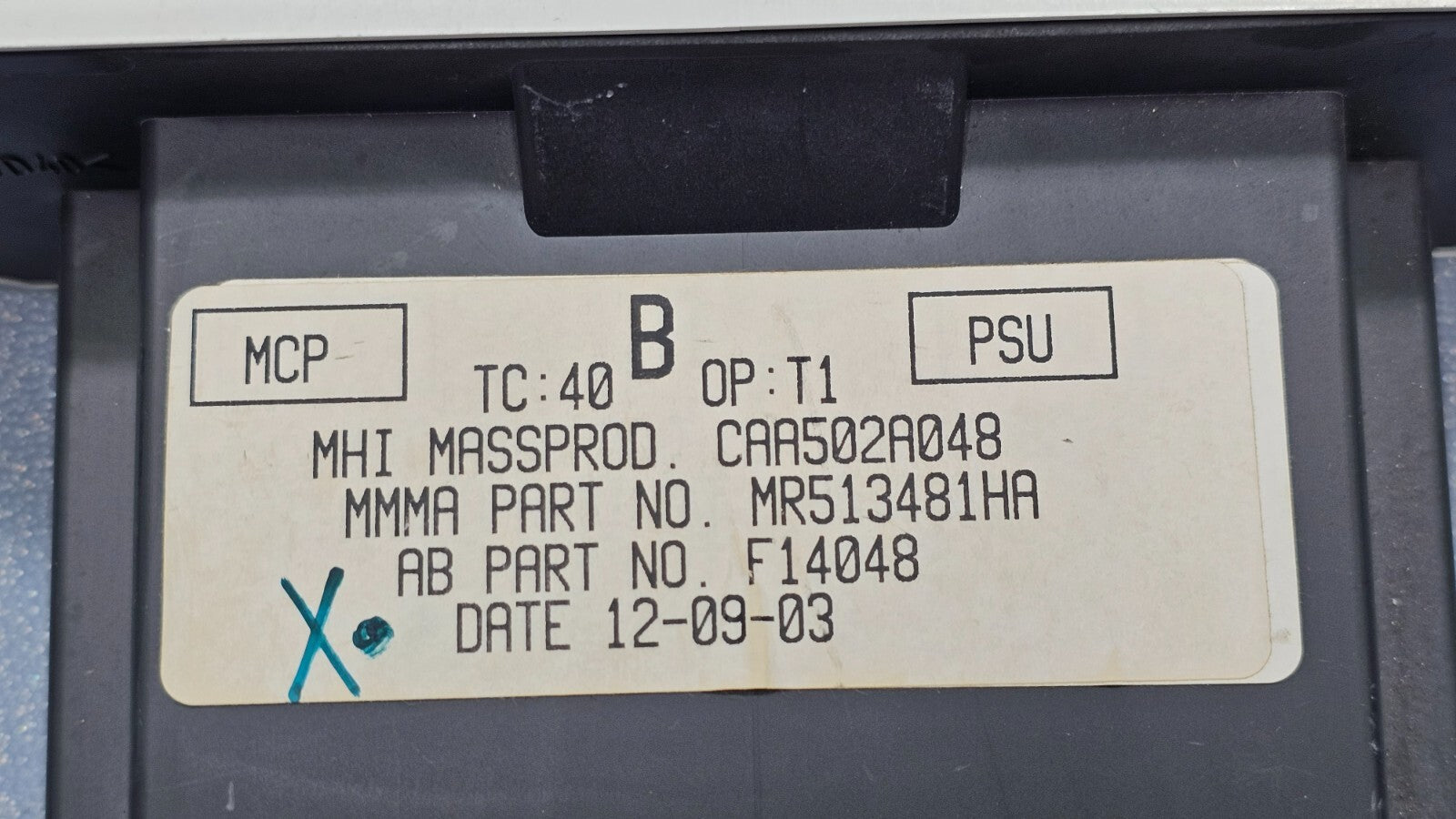 04-05 Mitsubishi Endeavor Dash AC Heater Climate Temperature Control Conditioner