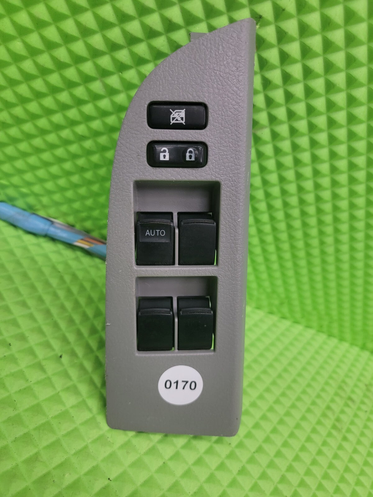 08-13 TOYOTA HIGHLANDER DRIVER LEFT SIDE MASTER POWER WINDOW SWITCH GRAY WS44