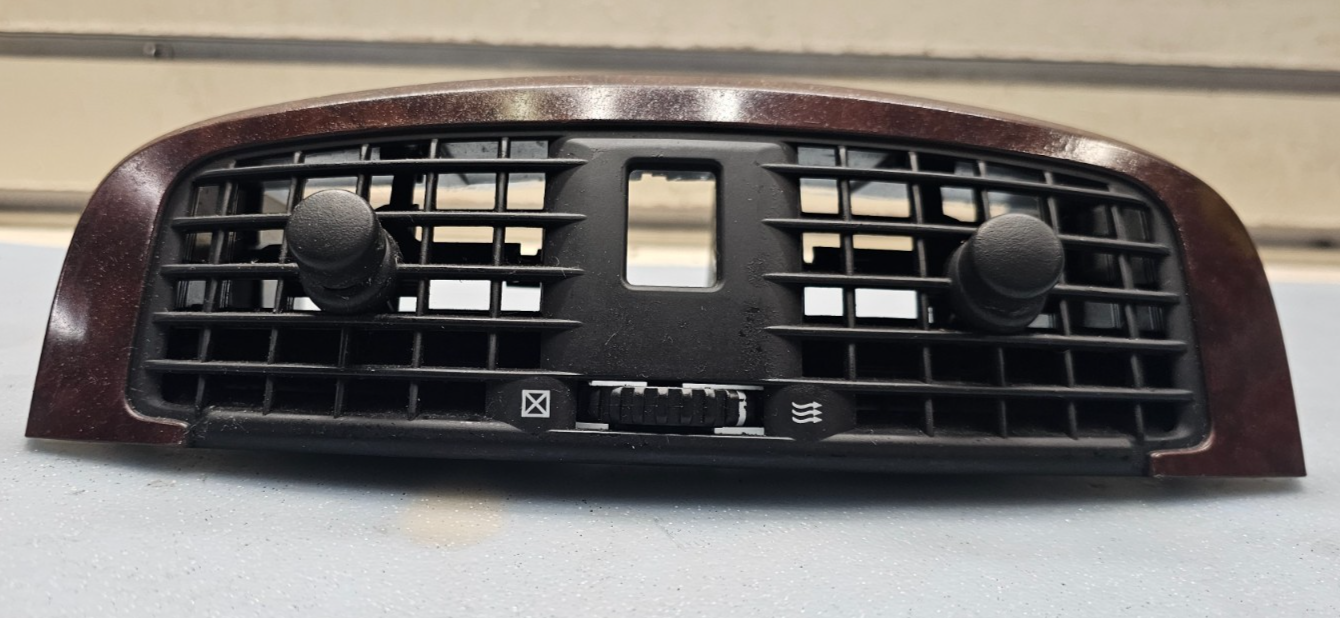 🔥03-07 CADILLAC CTS SRX CENTER DASH AIR VENT HEATER CONDITIONING BEZELTRIM WOOD