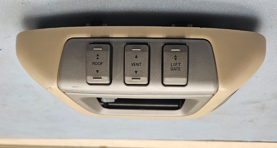 🔥03-06 Lincoln Navigator Rear AC Heater Temperature Climate Control Bezel Tan