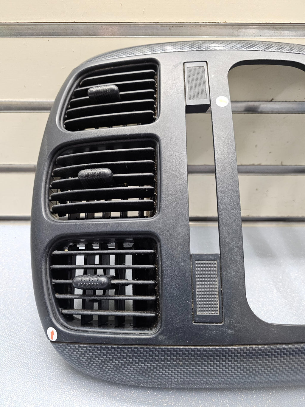 🔥01-07 Caravan Town & Country dash radio climate TRIM Bezel Carbon Fiber Black