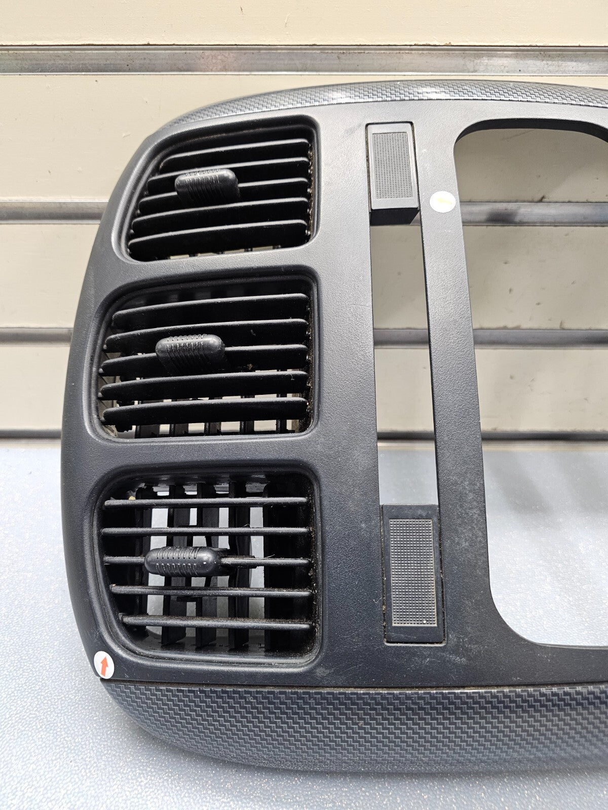 🔥01-07 Caravan Town & Country dash radio climate TRIM Bezel Carbon Fiber Black