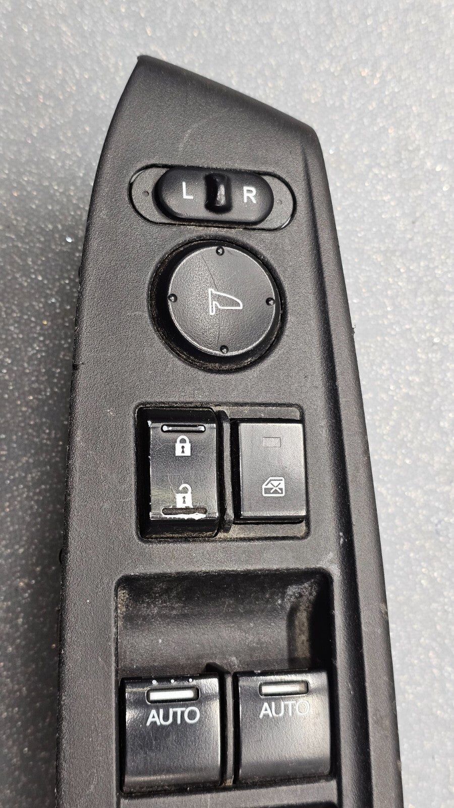 08-12 ACCORD Left Driver Door Master Power Window Lock Switch Assembly Black OEM