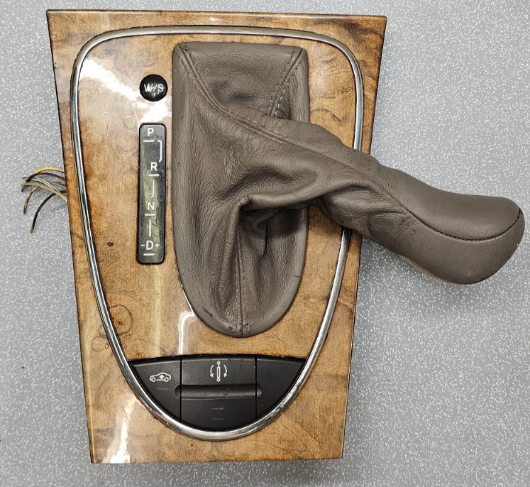 🔥03-06 MERCEDES-BENZ E55 E300 E500 AUTO GEAR SHIFTER BOOT KNOB KEYLESS-GO WOOD