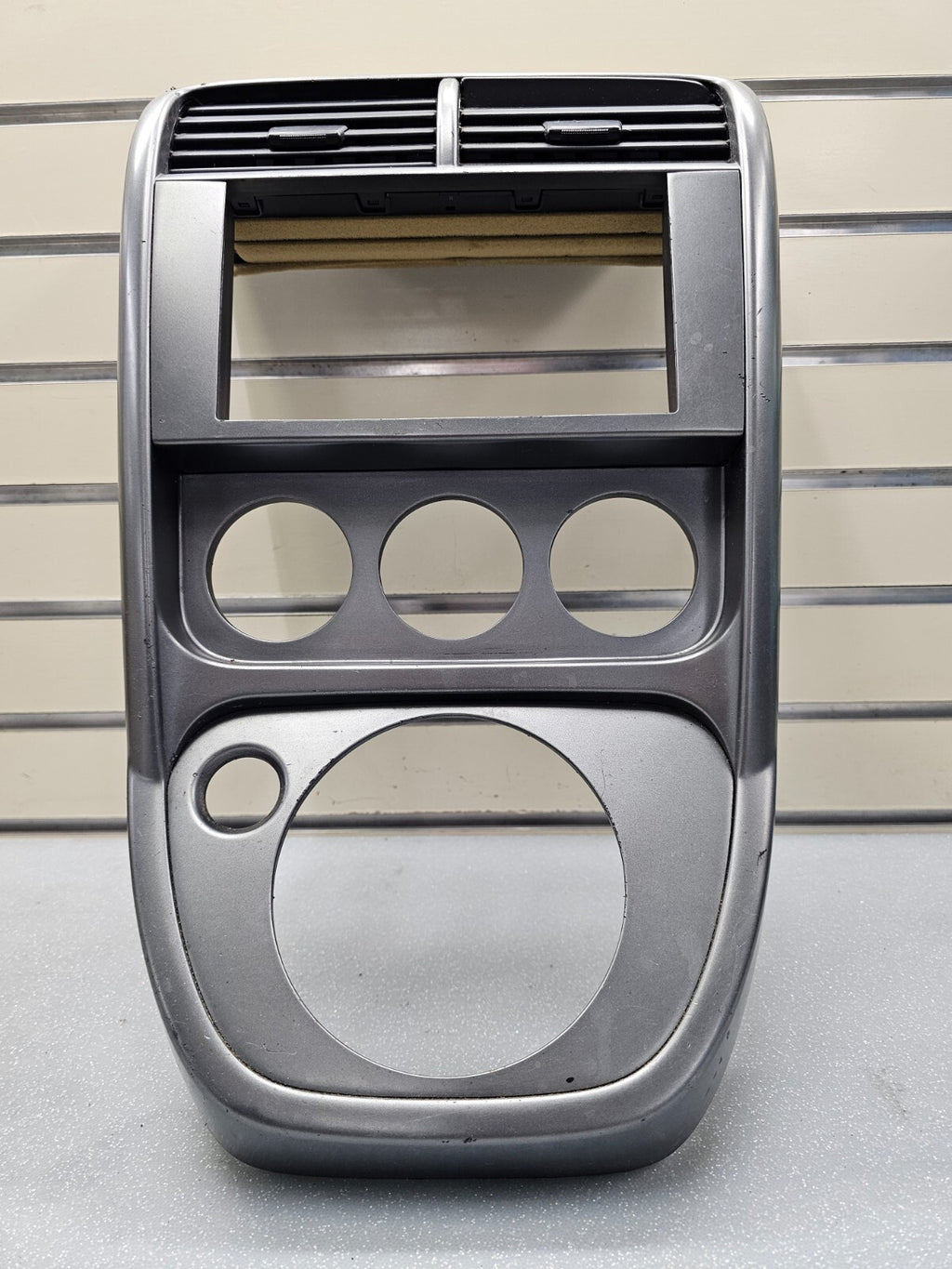 🔥03-06 Honda Element Center Dash Radio Surround Bezel Trim Panel Climate Silver