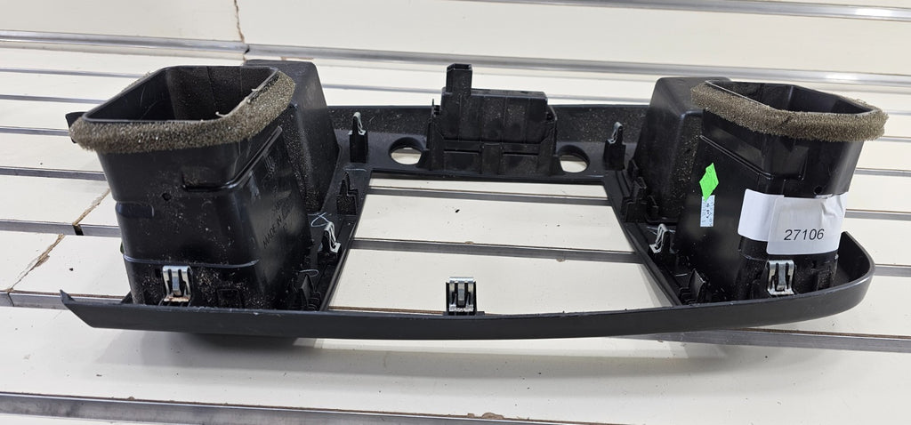 🔥07-14 Silverado SIERRA Center Dash Radio Bezel AC Climate Trim 2 Vent BLACK B6