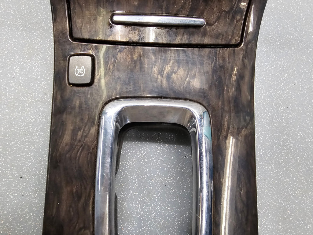 🔥06-11 Cadillac DTS Center Console Bin Selector Gear Shifter Trim Bezel Wood