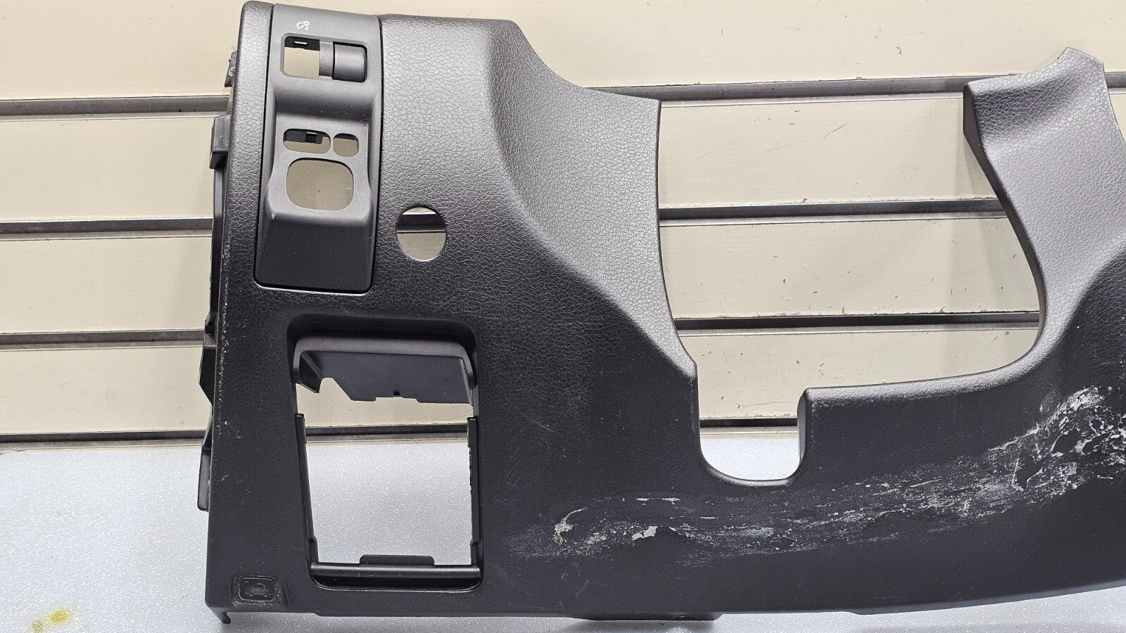 08-14 Impreza WRX STI Left Driver Dash Kick Panel Under Lower Column Cover Black