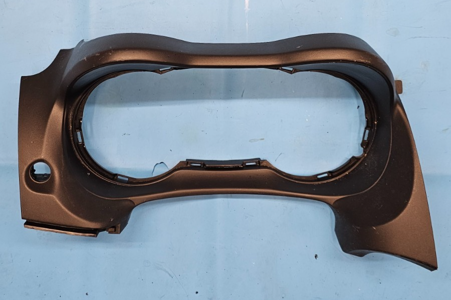 08-15 LANCER EVO DASH INSTRUMENT CLUSTER SPEEDOMETER TRIM BEZEL COVER BLACK