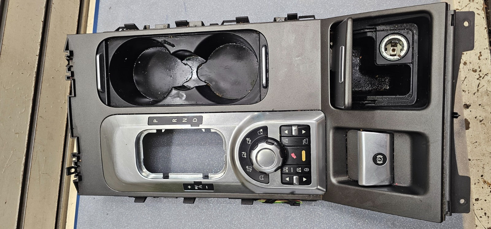 🔥07-12 Range Rover HSE L322 Center Console CONTROL SWITCH Trim Panel Gray OEM