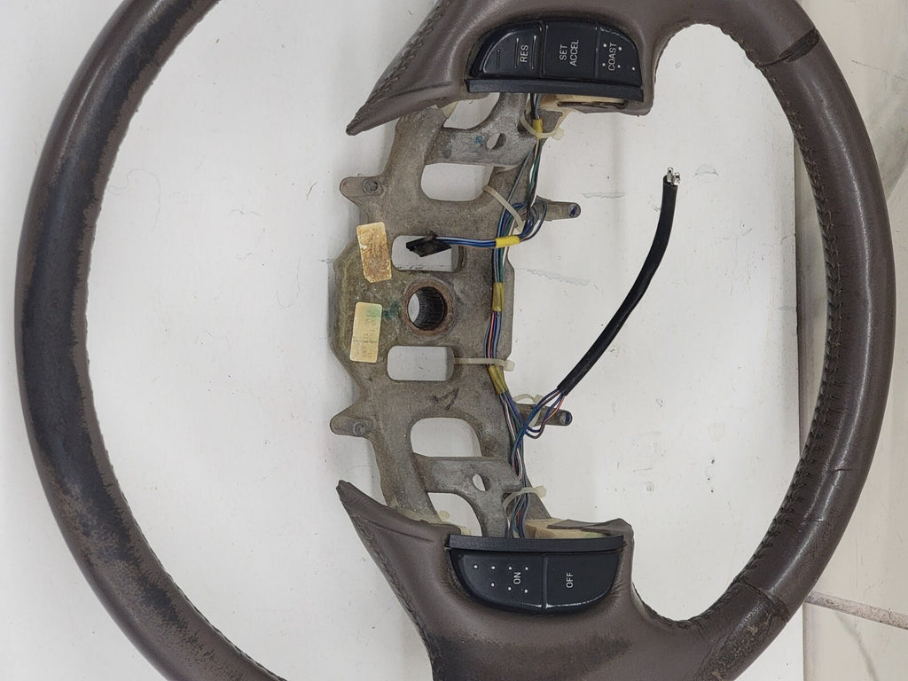 🔥1997-2003 Ford F-150 Leather Steering Wheel Cruise Dash GRAY