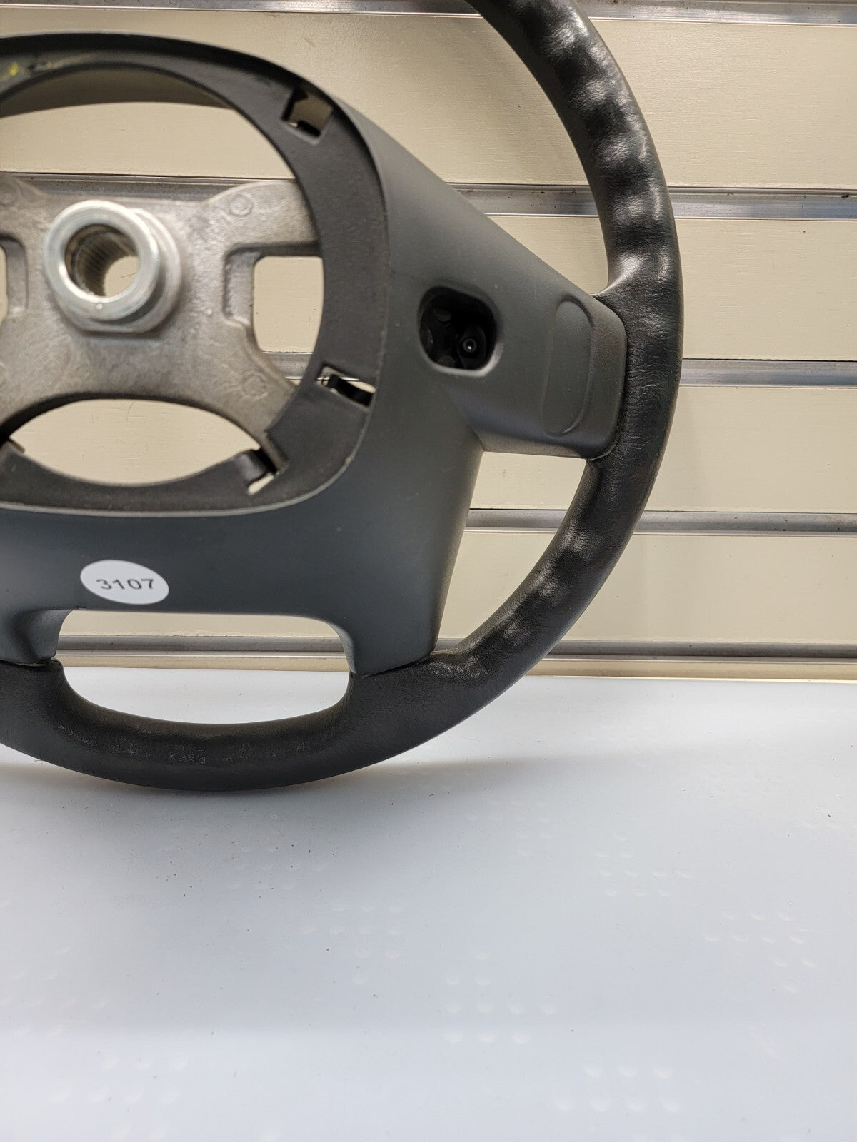 🔥2003-2006 Jeep TJ Wrangler Black LEATHER Steering Wheel Factory Black