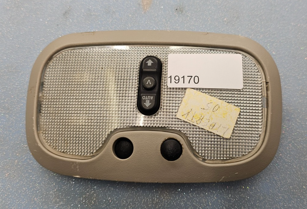 🔥2002-2005 JEEP LIBERTY FRONT CENTER DOME LIGHT POWER SUNROOF SWITCH TAN OEM