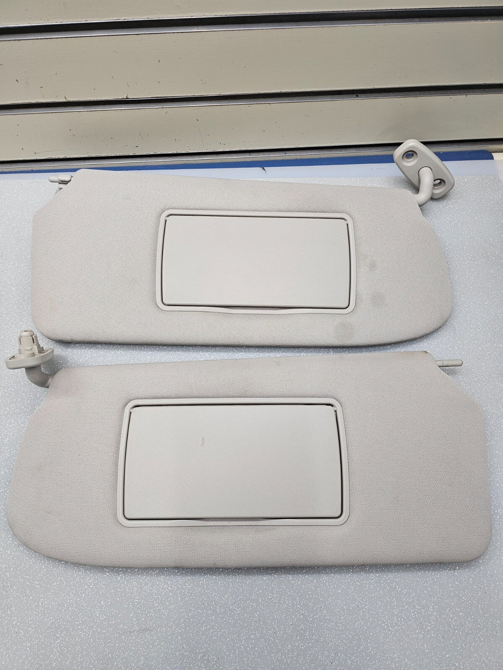 🔥07-12 NISSAN SENTRA Sun Visor Assembly Mirror Driver Passenger Pair Gray OEM