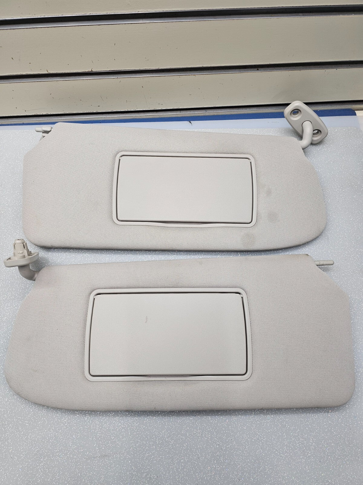 🔥07-12 NISSAN SENTRA Sun Visor Assembly Mirror Driver Passenger Pair Gray OEM