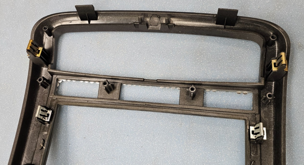 🔥07-09 Equinox Center Dash Radio Climate Stereo Bezel Trim Panel SILVER B43