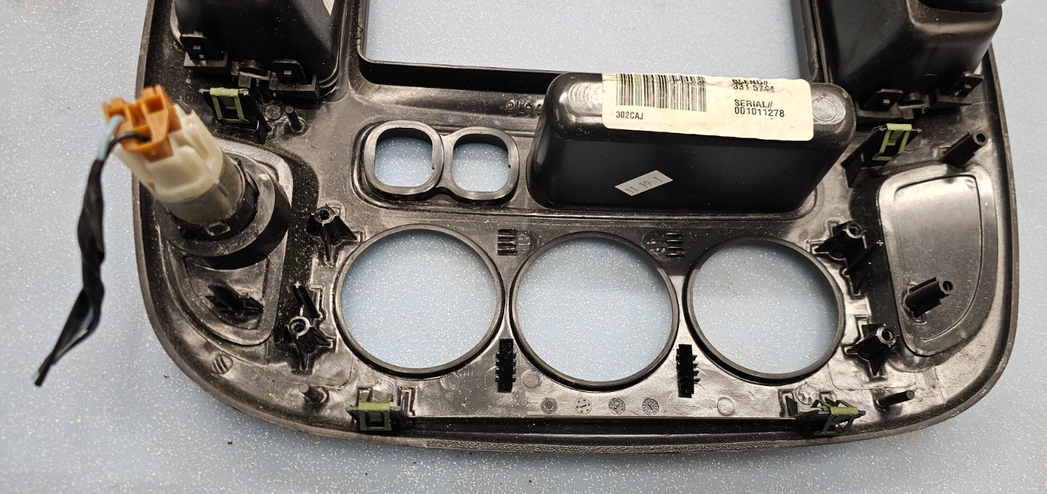 🔥2001-2007 FORD ESCAPE CENTER DASH RADIO A/C CLIMATE TRIM BEZEL BLACK OEM