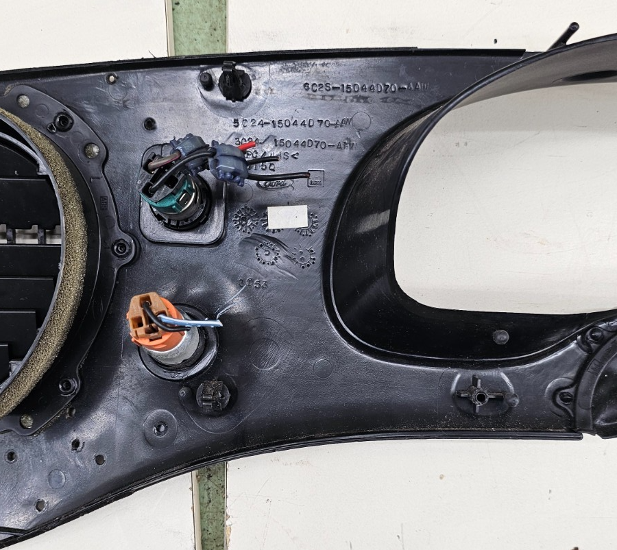 🔥97-03 Ford E-150 Econoline Dash Instrument Cluster Bezel Climate Radio Black