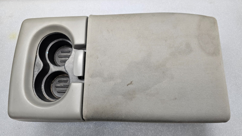 2004-2008 Ford F-150 Center Console JUMP SEAT Armrest Cup Holder LIGHT GRAY JS1