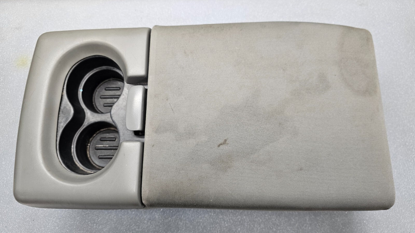 2004-2008 Ford F-150 Center Console JUMP SEAT Armrest Cup Holder LIGHT GRAY JS1