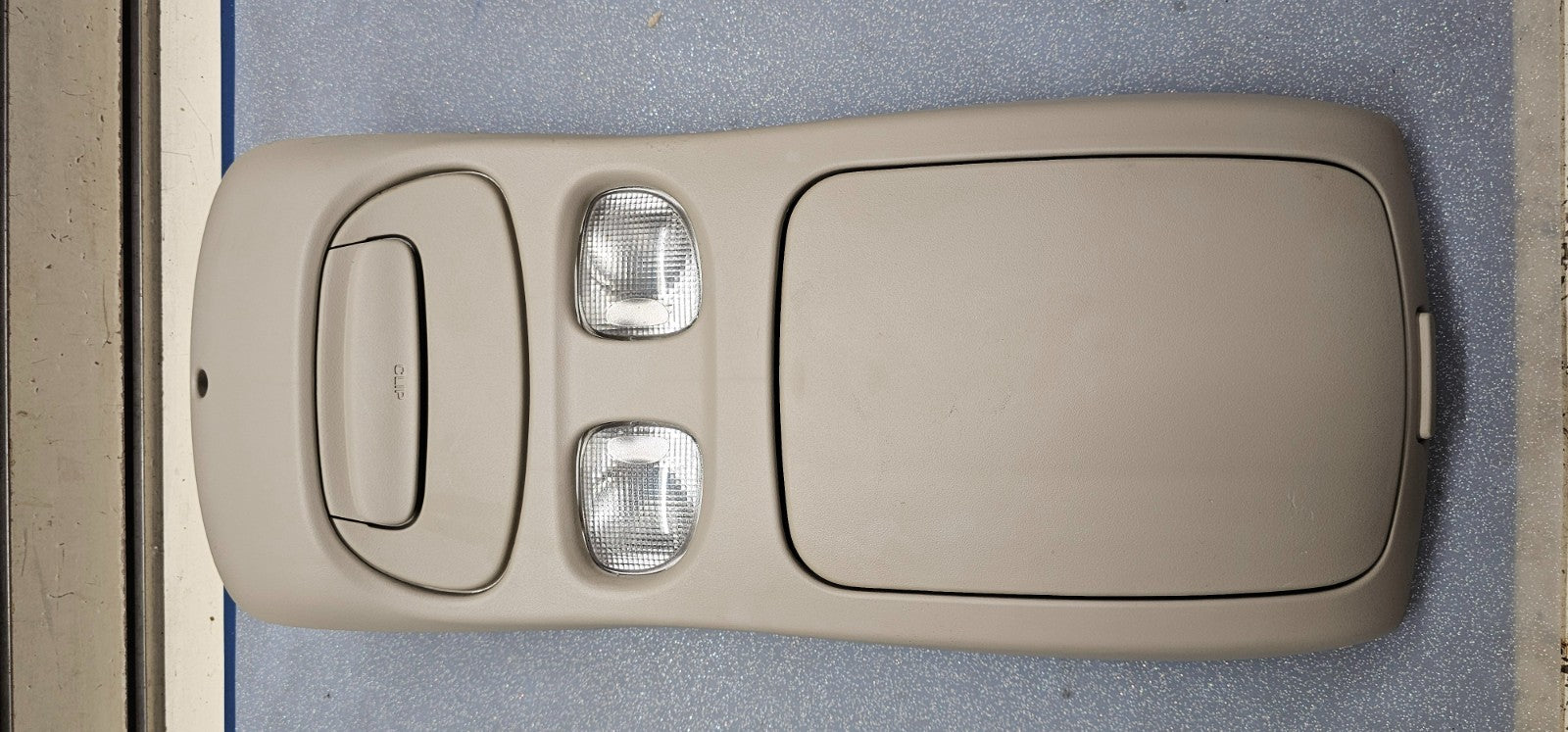 🔥01-03 Dakota Sunroof Overhead Console DOME Map Light Lamp Storage Assembly TAN
