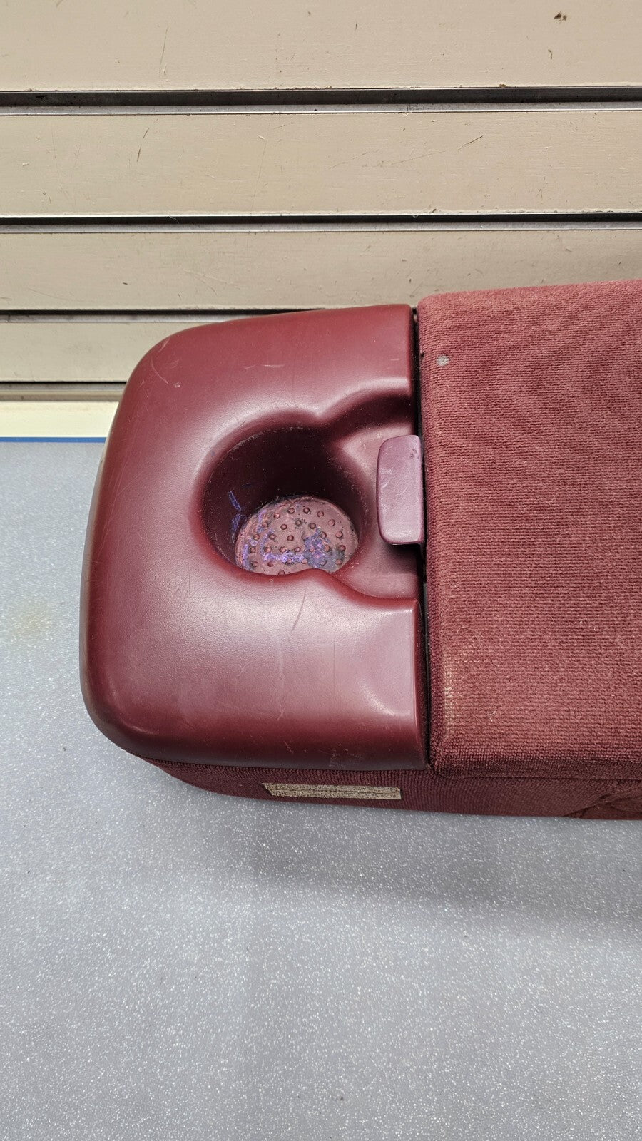 🔥97-03 F150 Center Console JUMP SEAT Cloth/Leather Cup Holder LT Red JS6