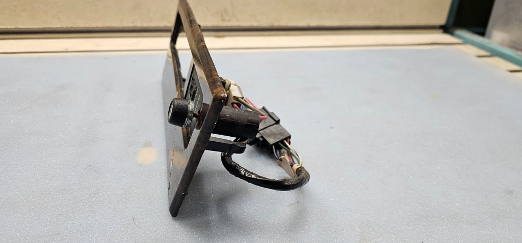 🔥88-89 LeBaron WRM LH Left Driver Front Mirror Door Seat Switch Assembly Wood