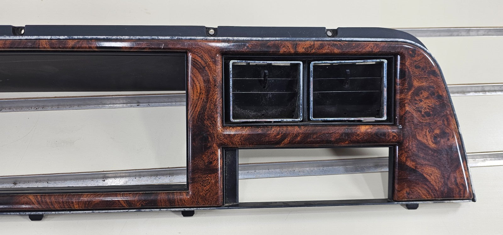🔥91-93 Chrysler New Yorker Dash Instrument Cluster Speedometer Bezel Wood 