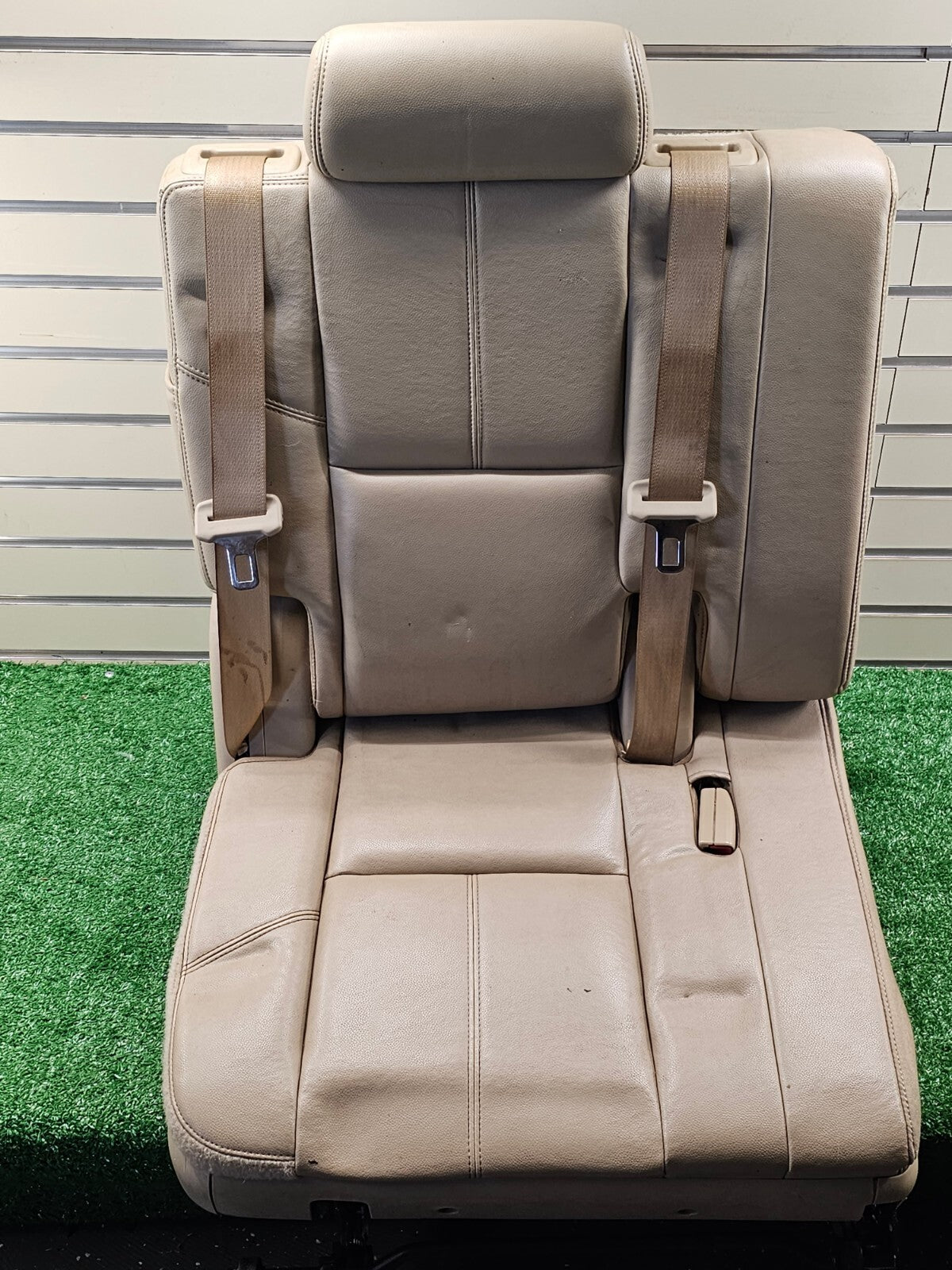 🔥07-14 chevy Suburban Tahoe Yukon Leather Rear Removable Third Row Seat TAN