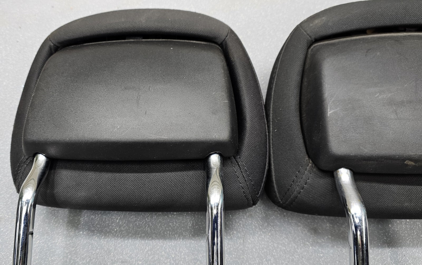 🔥10-14 Dodge Avenger / Chrysler 200 Front Seat HEADREST Set 2 Cloth BLACK CH51