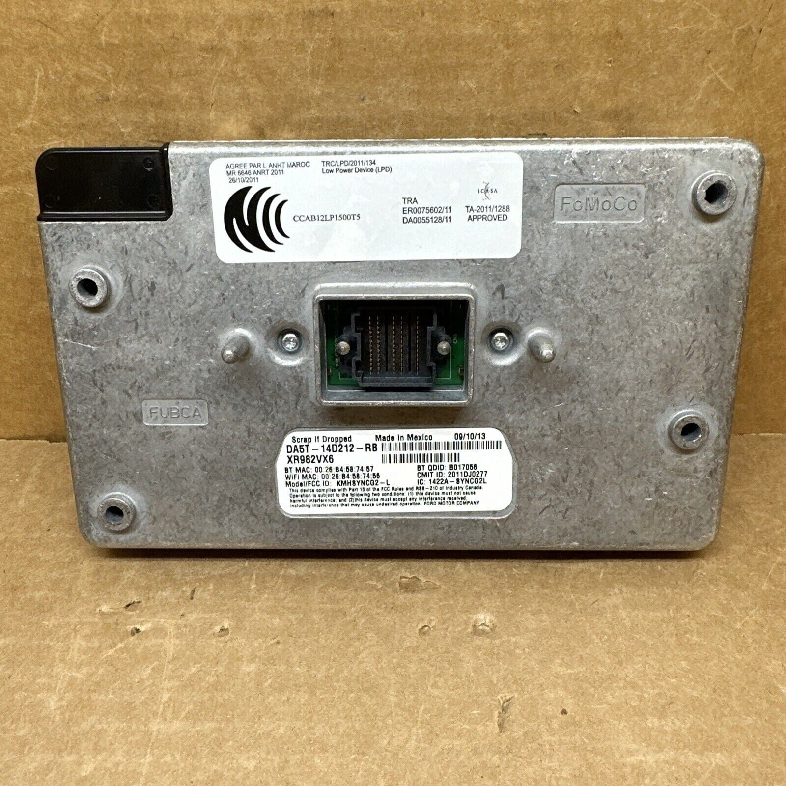 13-18 Ford F150 Flex Fusion Lincoln Sync Radio Voice Recognition Control Module