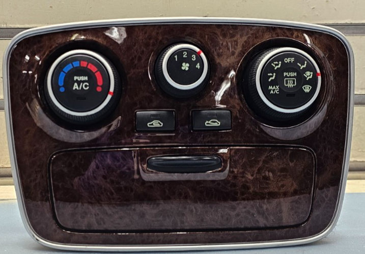 🔥06-08 Hyundai Sonata A/C Heater Temperature Climate Control Switch Panel Wood