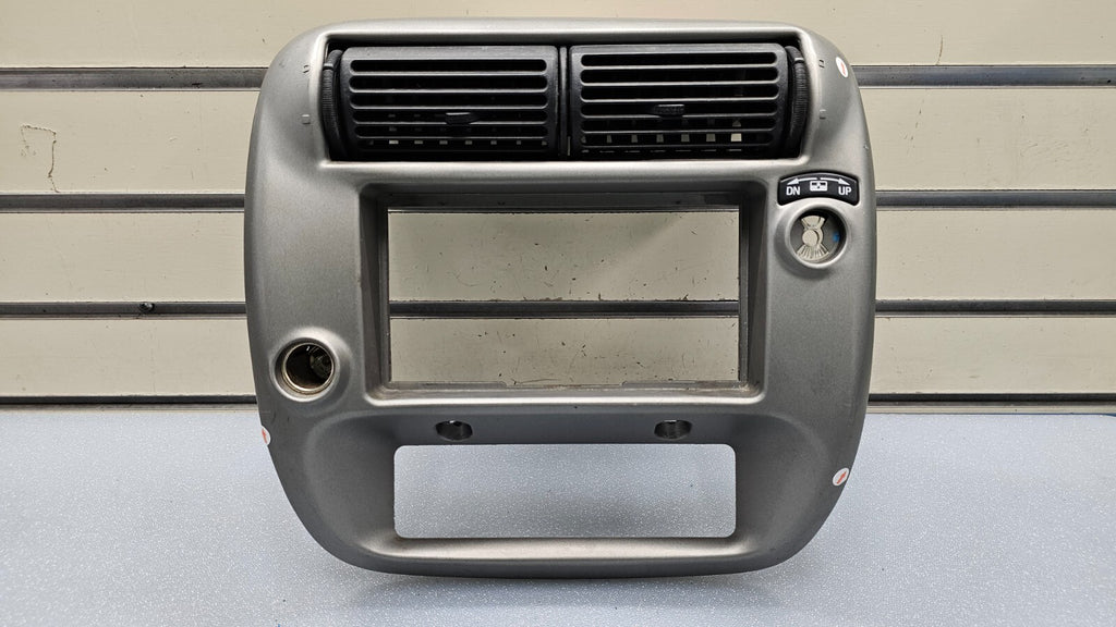 95-10 Ford Ranger EXPLORER Center Dash Radio Trim Surround Bezel Trim SILVER B2
