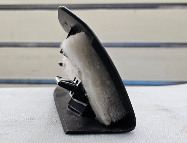 🔥99-07 Ford F250 F350 Front Left Door Panel Mirror Sail Trim Cap Mount Black