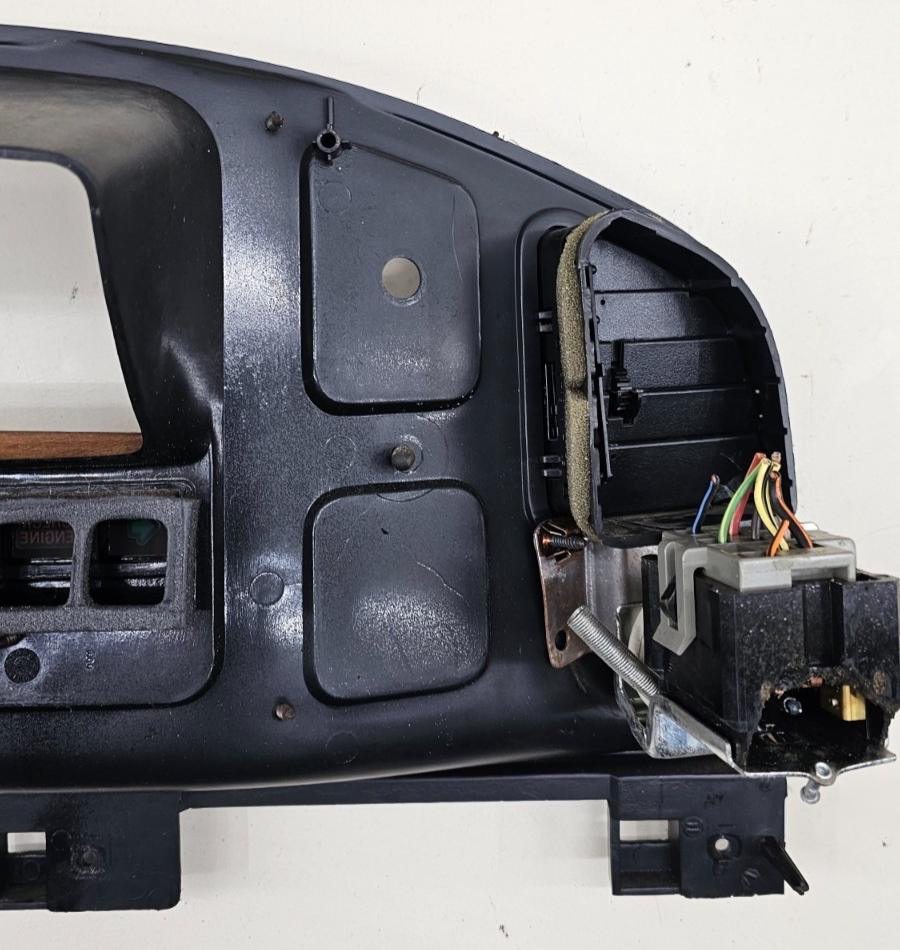 🔥92-96 Ford E-150 Econoline Dash Instrument Cluster Speedometer Bezel OEM Wood