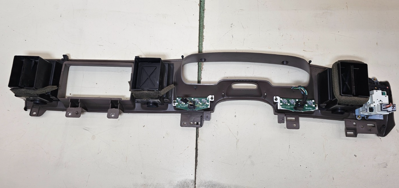 🔥95-97 Town Car Dash Speedometer Instrument Cluster Radio Bezel Panel DK TAN