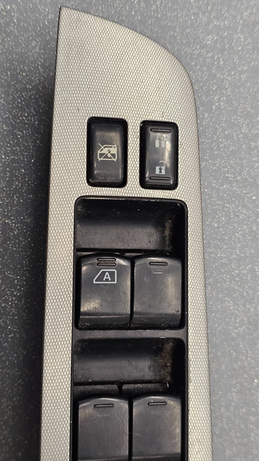🔥07-10 Versa Front Left Driver Master Door Window Switch Lock Control SILVER
