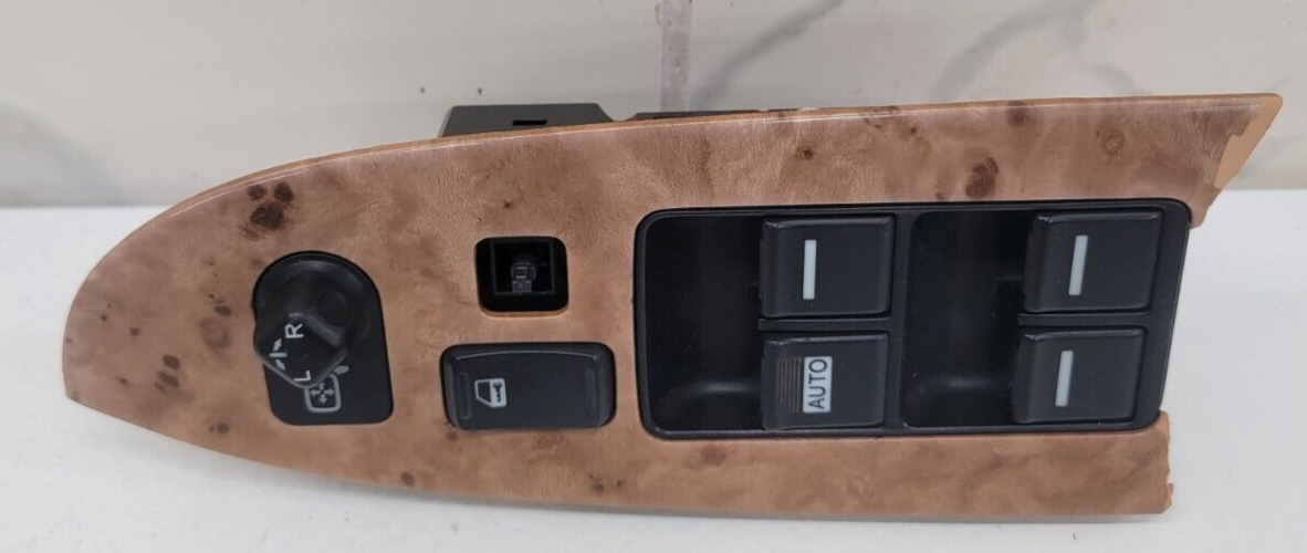 03-07 HONDA ACCORD ACURA MASTER POWER CONTROL WINDOW SWITCH LEFT WOOD OEM WS11