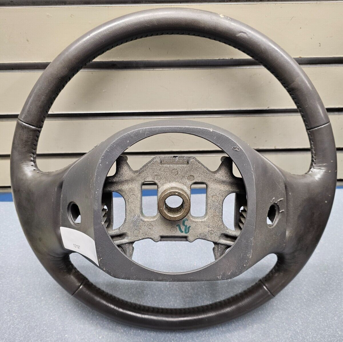 🔥1997-2003 Ford F-150 F-250 EXPEDITION Leather Steering Wheel Cruise Black OEM